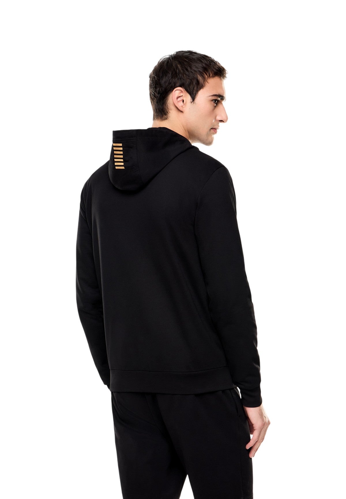 Felpa Full-Zip con Cappuccio 8NPM33 Black
