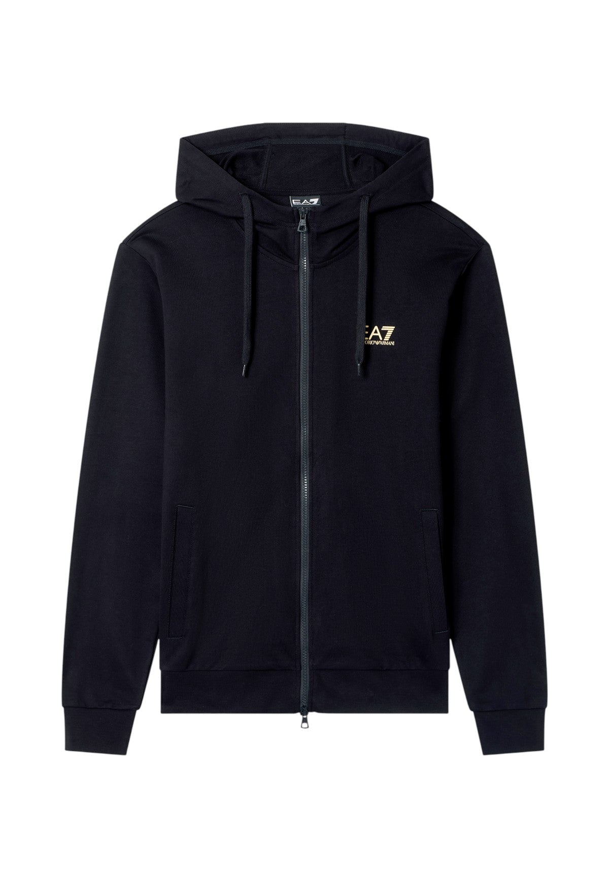 Felpa Full-Zip con Cappuccio 8NPM33 Black