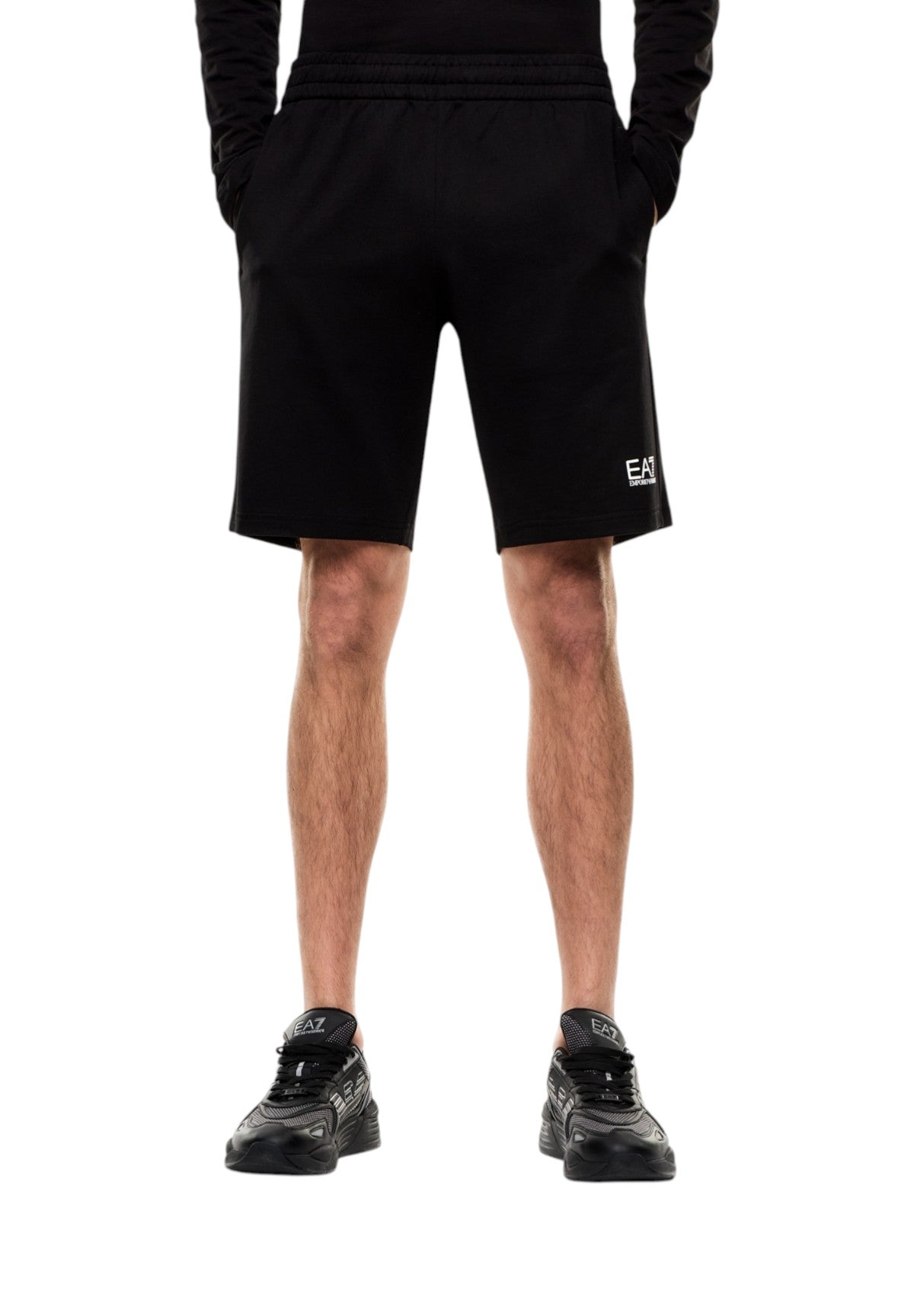 Bermuda in Felpa 8NPS65 Black