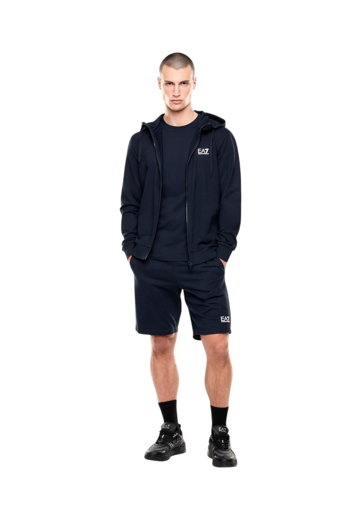 Bermuda in Felpa 8NPS65 Armani Blue