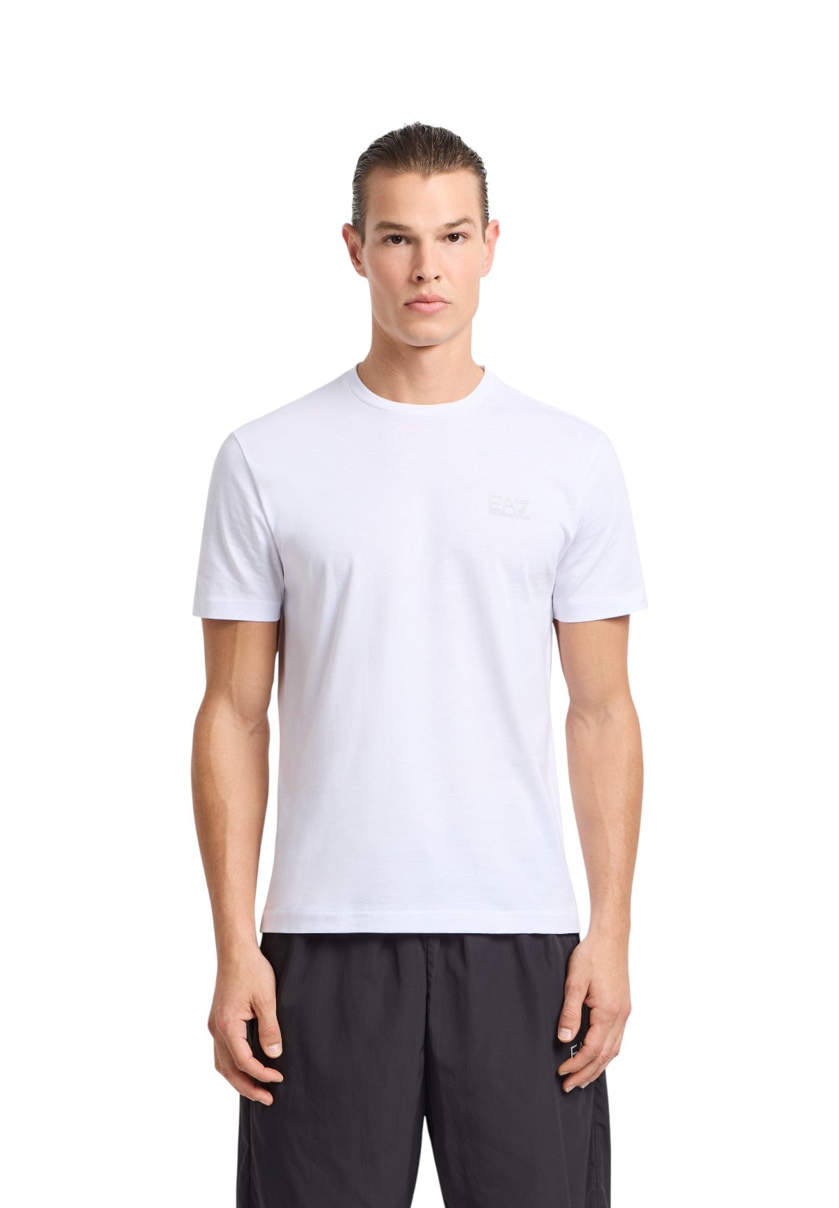 T-shirt a Maniche Corte 8NPT25 Bianco Ottico