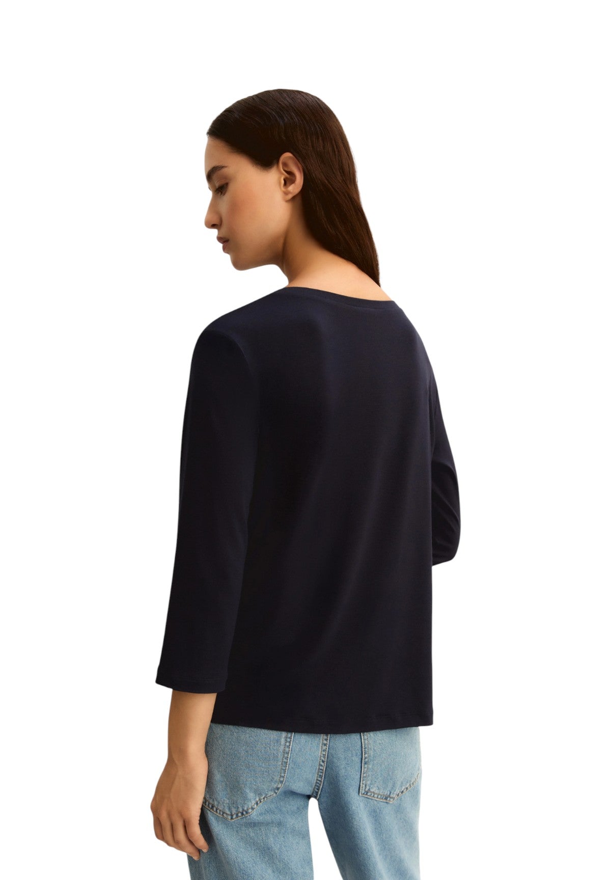 T-shirt a Maniche Lunghe 2615971011200 EMMCOSETTA Blu