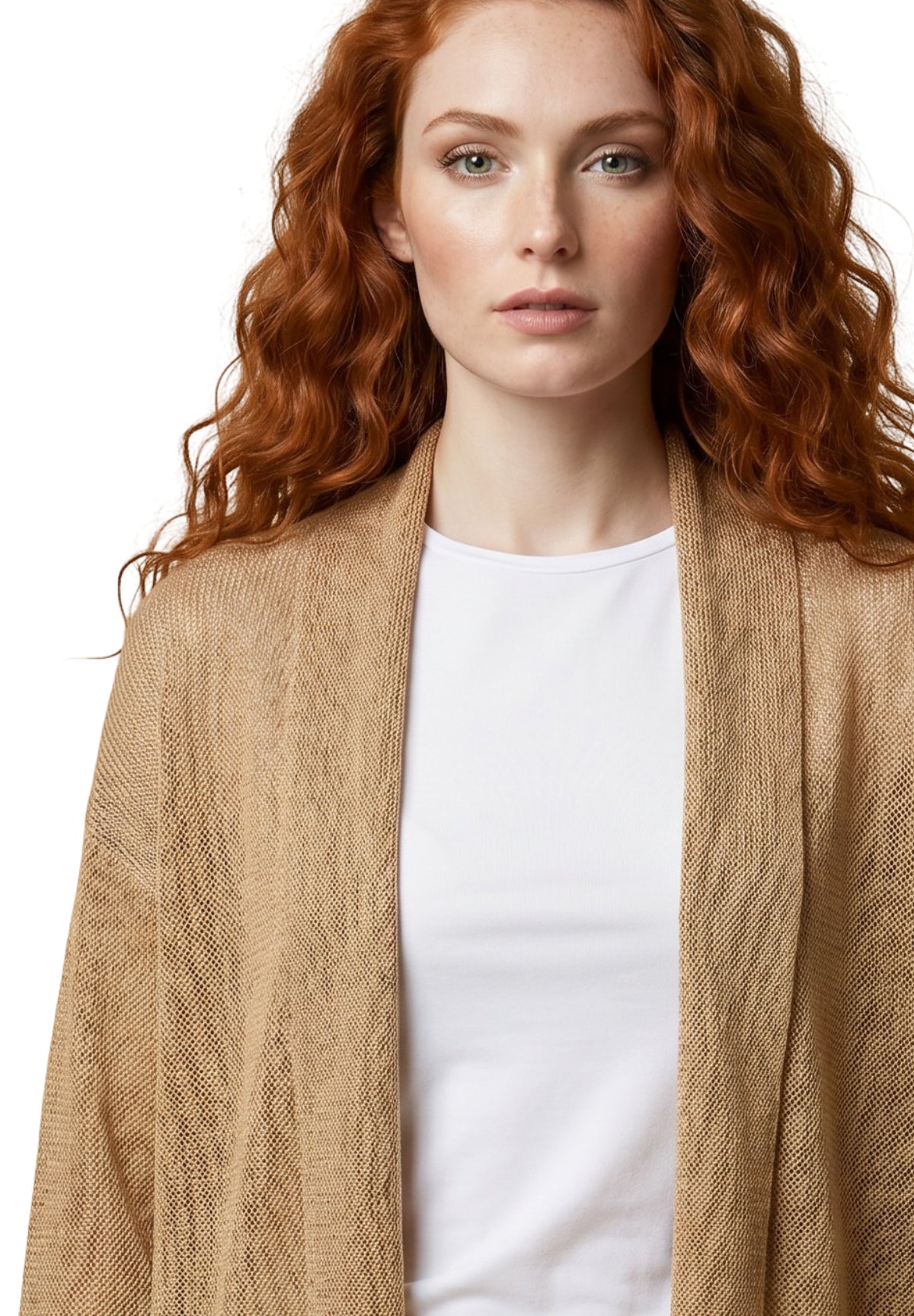 Cardigan 2615341041200 EMMGELA Cammello