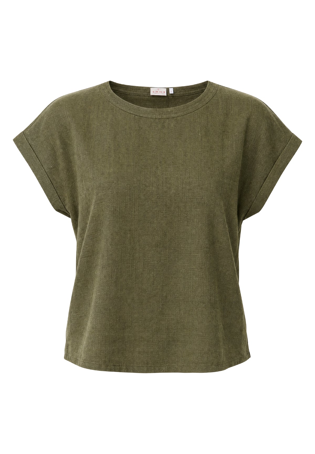 T-shirt a Maniche Corte 2615111132200 EMMGEYSER Verde militare