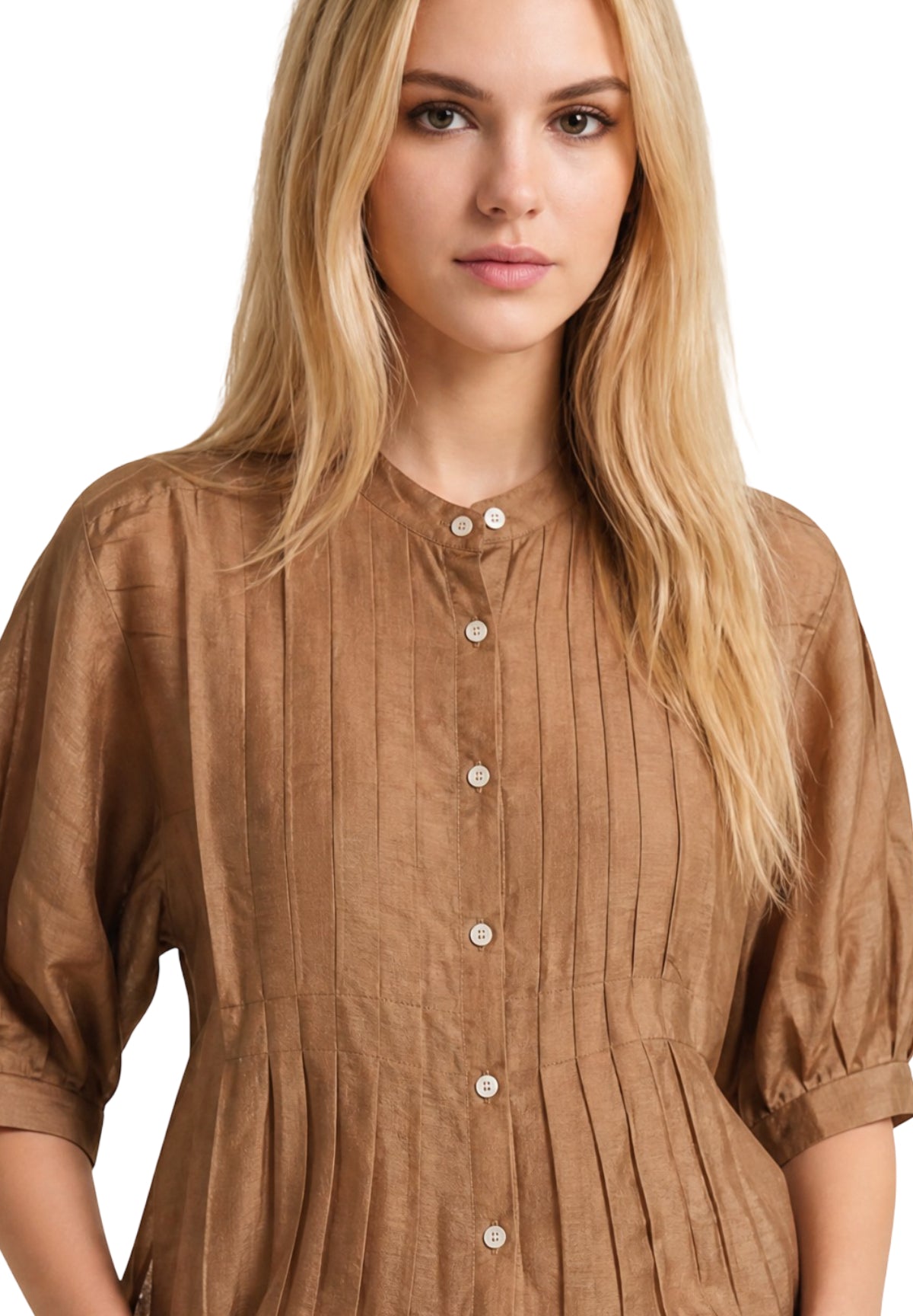 Camicia Coreana 2615111112200 EMMGIGA Cammello