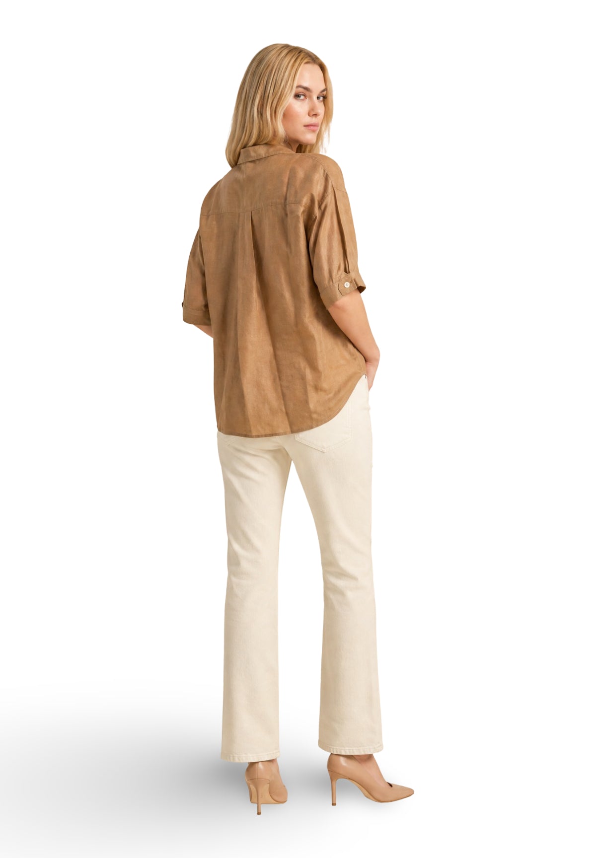 Camicia Coreana 2615111112200 EMMGIGA Cammello