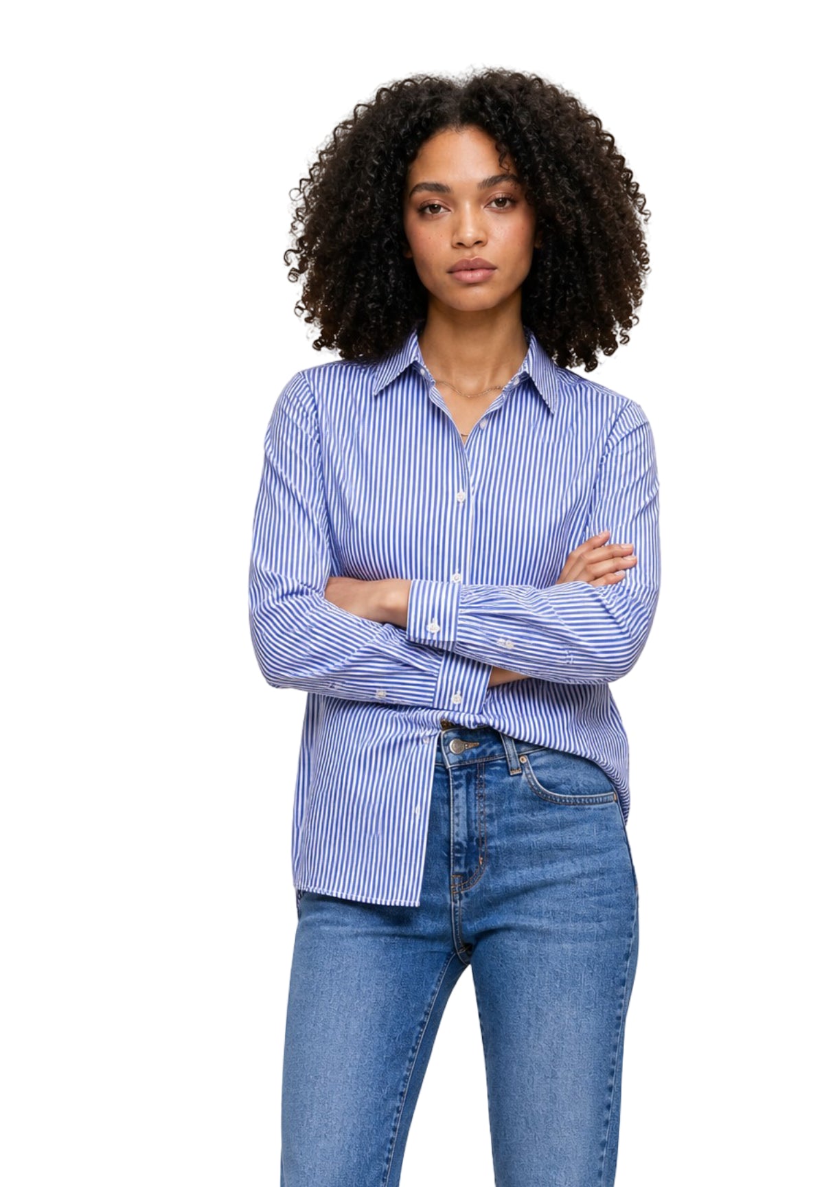 Camicia a Maniche Lunghe 2615111121200 EMMLIUTI Blu
