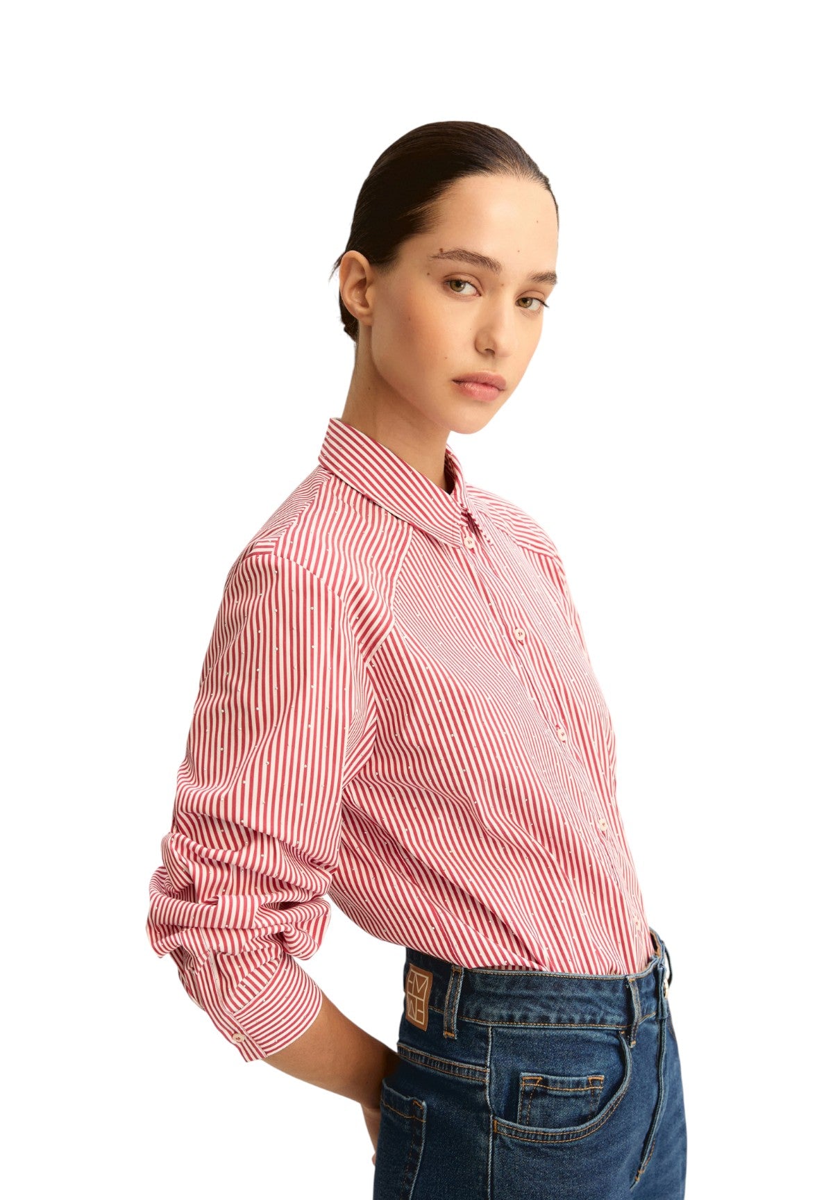 Camicia a Maniche Lunghe 2615111121200 EMMLIUTI Rosso