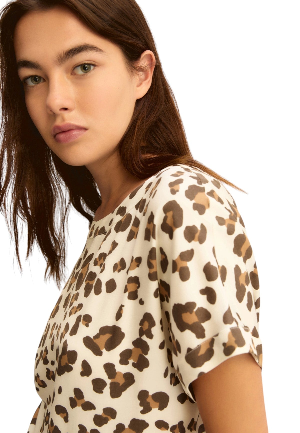 T-shirt a Maniche Corte 2615111211200 EMMRANE Bianco Lana