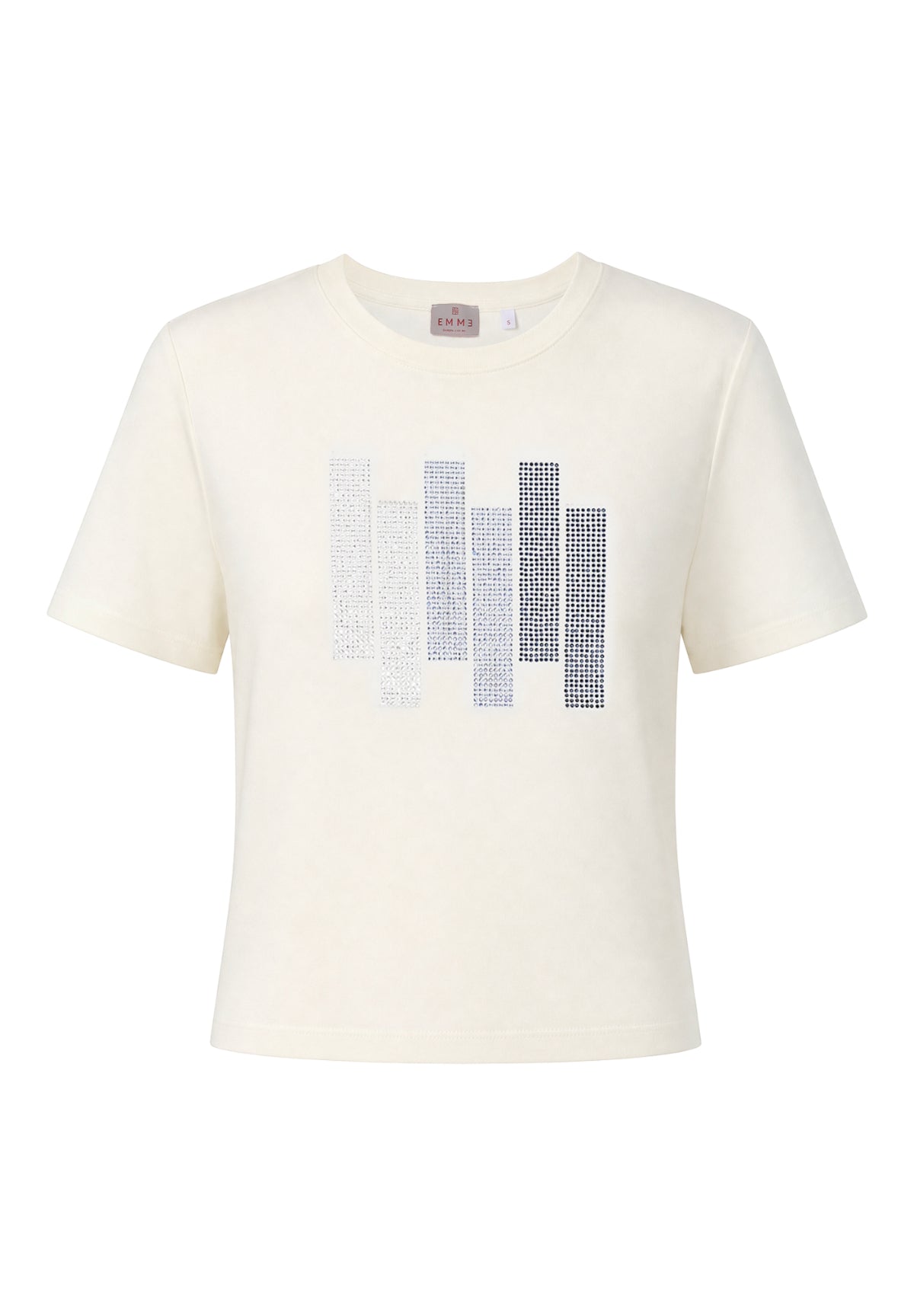 T-shirt a Maniche Corte 2615971071200 EMMTESSILE Bianco, Blu
