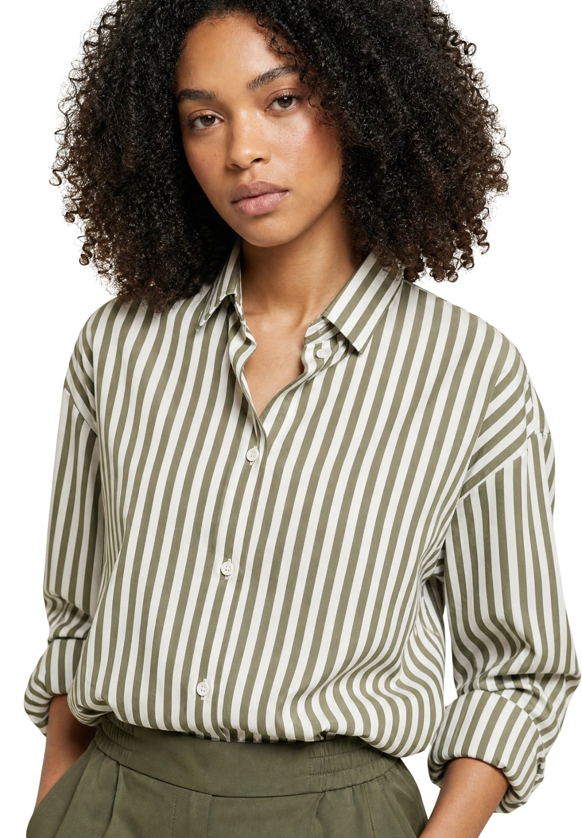 Camicia a Maniche Lunghe 2615111012200 EMMUGGIOSO Verde militare