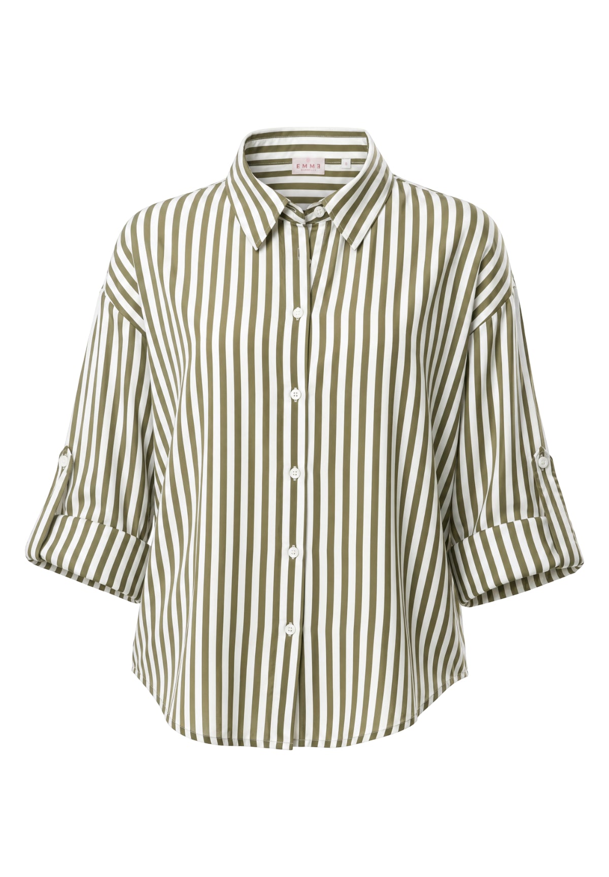 Camicia a Maniche Lunghe 2615111012200 EMMUGGIOSO Verde militare