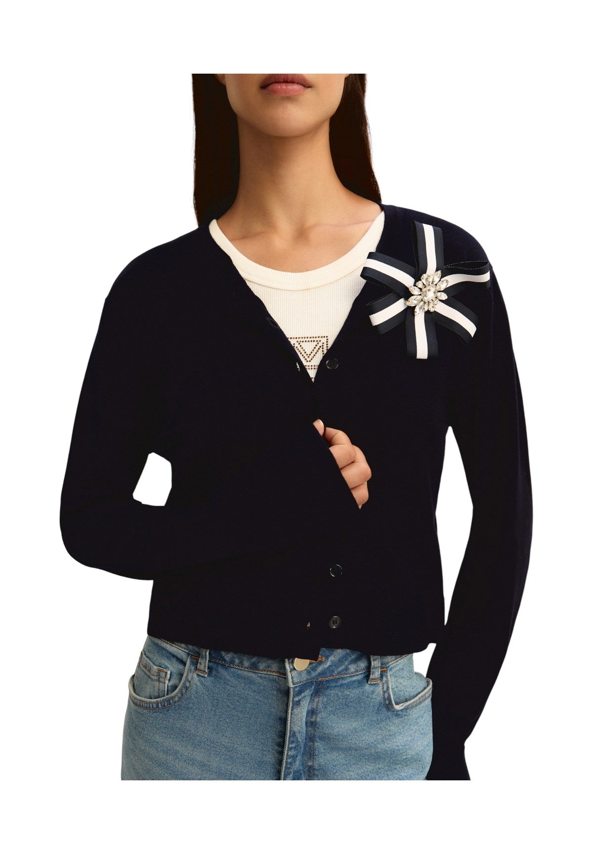 Cardigan 2615341031200 EMMVICARIO Blu