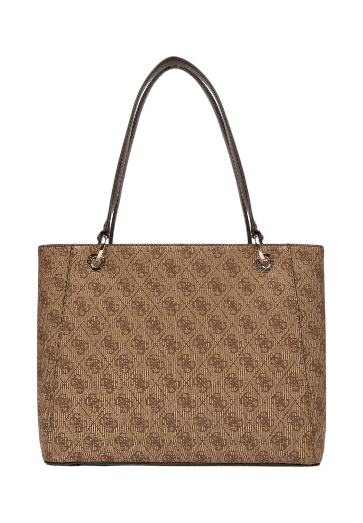 Borsa a Spalla Noelle Ii 3 Comp Shldr Xbody HWBG96 Latte Logo, Brown