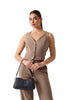 Guess Borsa a Spalla Lefia Flap HWBG96 Simply Taupe