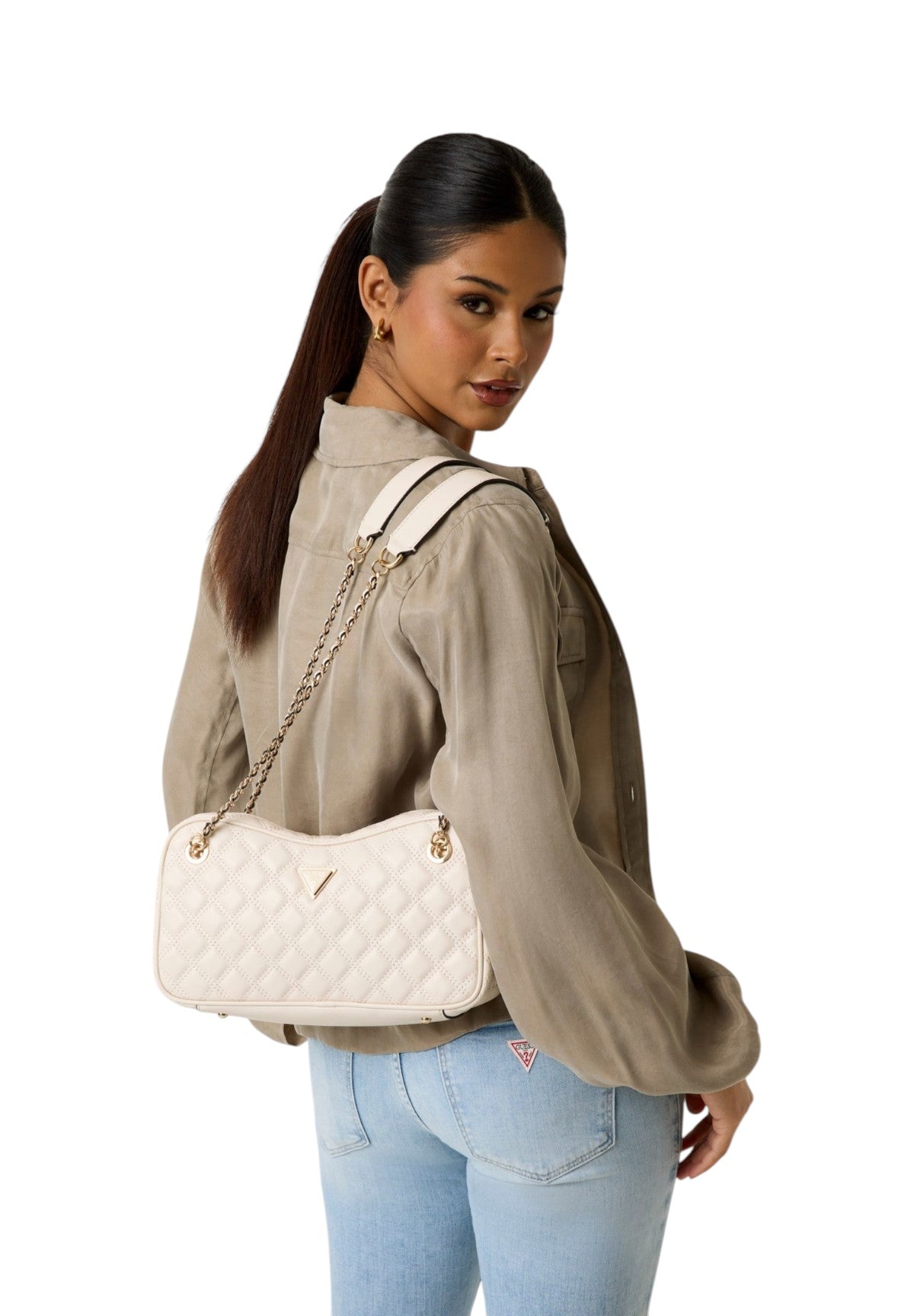 Borsa a Tracolla Giully Ii Dome Backpack HWQG96 Bone