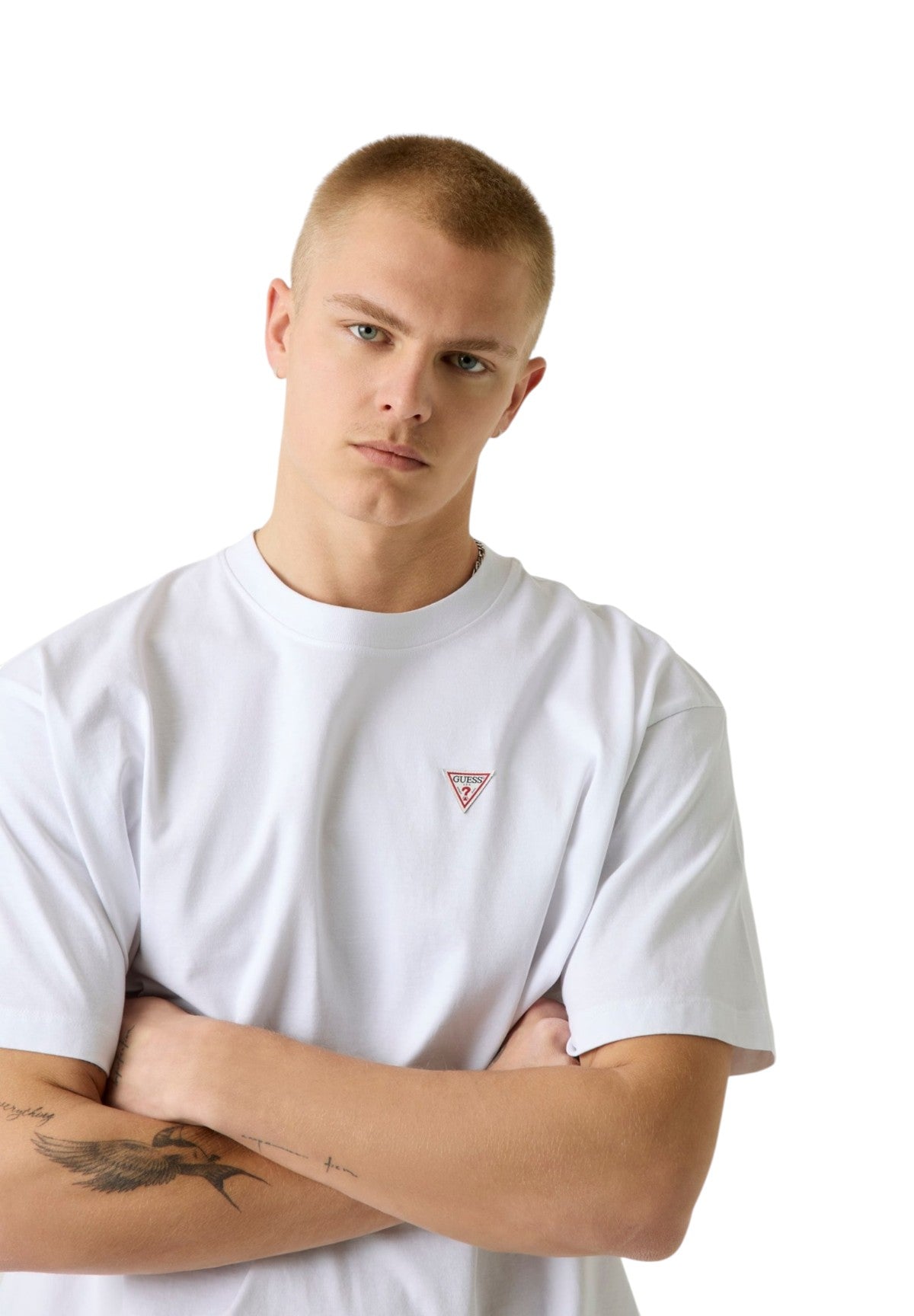 T-shirt a Maniche Corte Gj Ss Cn Os Mini Triangle Tee M4YI46 Pure White