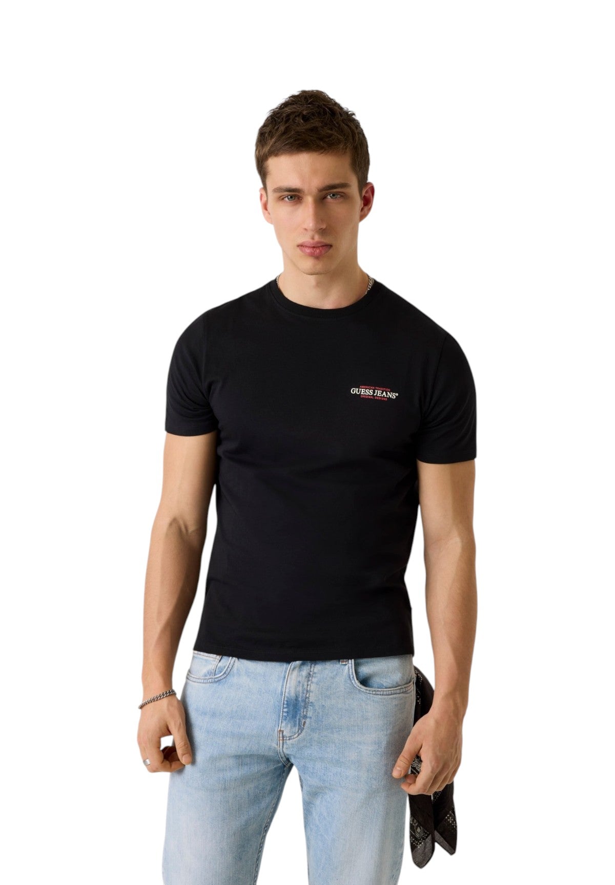 T-shirt a Maniche Corte Gj Ss Cn Slim American Tr Tee M4YI55 Jet Black A996