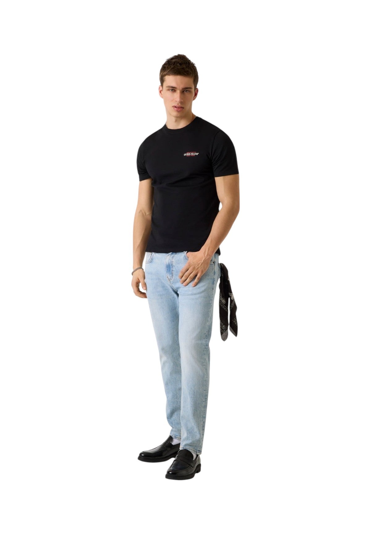 T-shirt a Maniche Corte Gj Ss Cn Slim American Tr Tee M4YI55 Jet Black A996