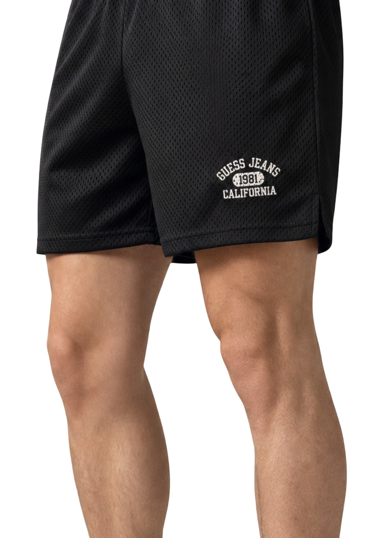 Bermuda in Felpa Gj Reg Fit Mesh Shorts M6GDC0 Jet Black A996
