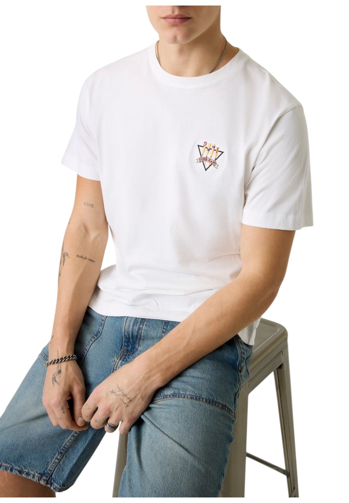 T-shirt a Maniche Corte Gj Ss Cn Reg Nautical Tee M6GIB7 Alabaster White