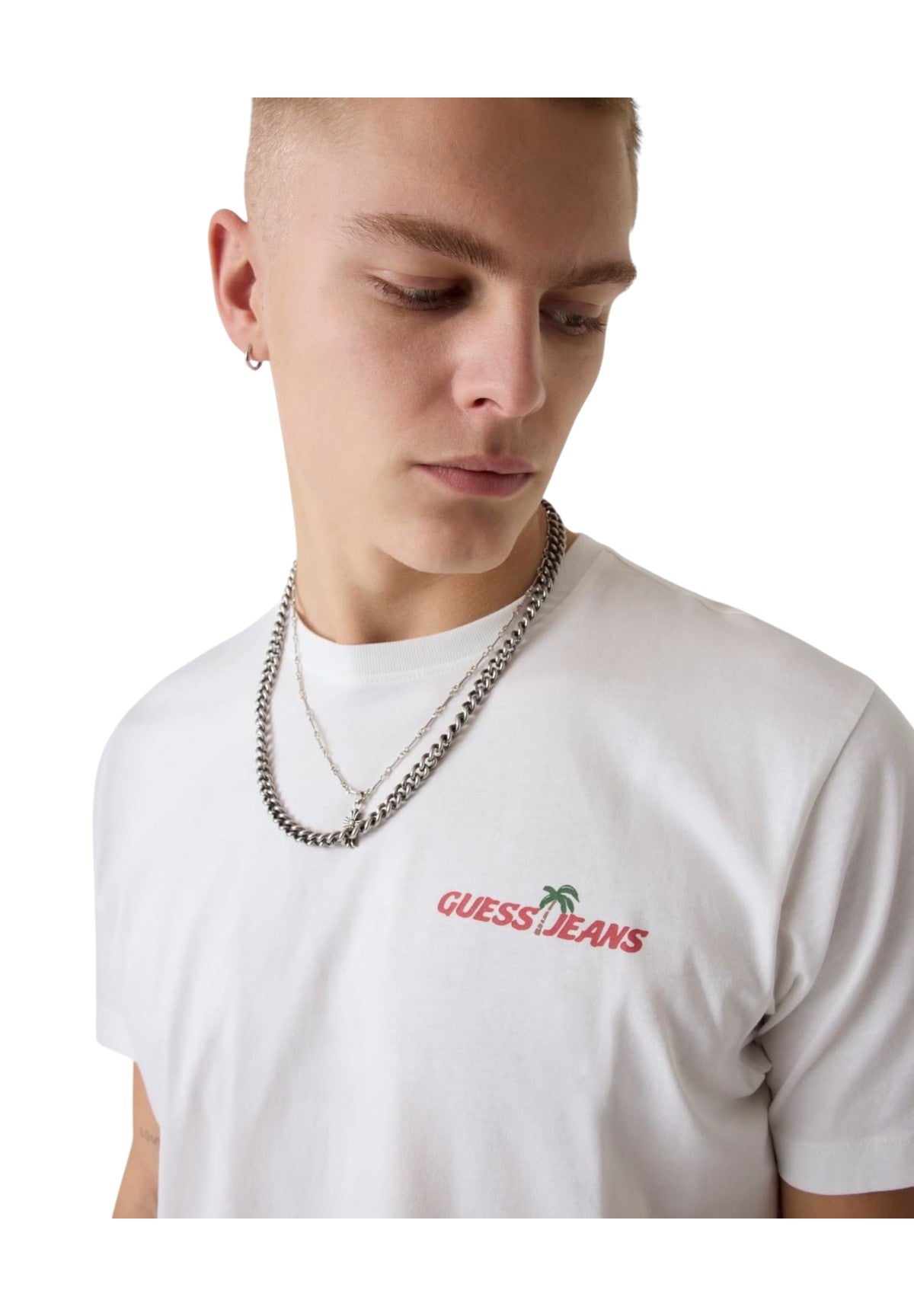 T-shirt a Maniche Corte Gj Ss Cn Reg West Coast Hotel M6GIC0 Alabaster White