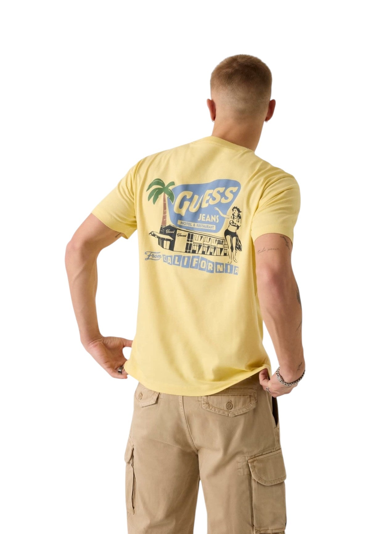 T-shirt a Maniche Corte Gj Ss Cn Reg West Coast Hotel M6GIC0 Yellow Field