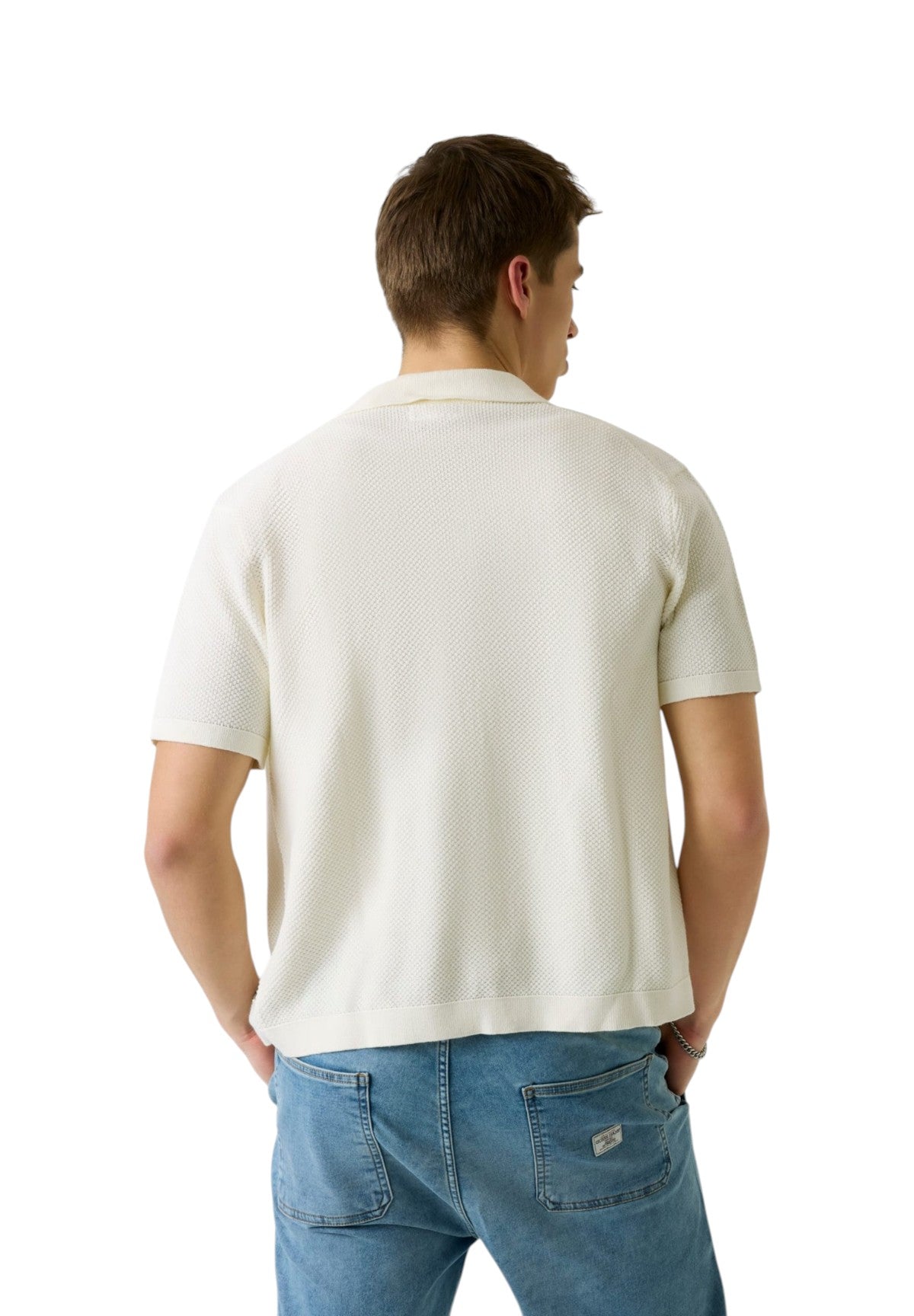 Polo Collo Derby Gj Ss Buttoned Polo Swtr M6GRZ1 Warm white