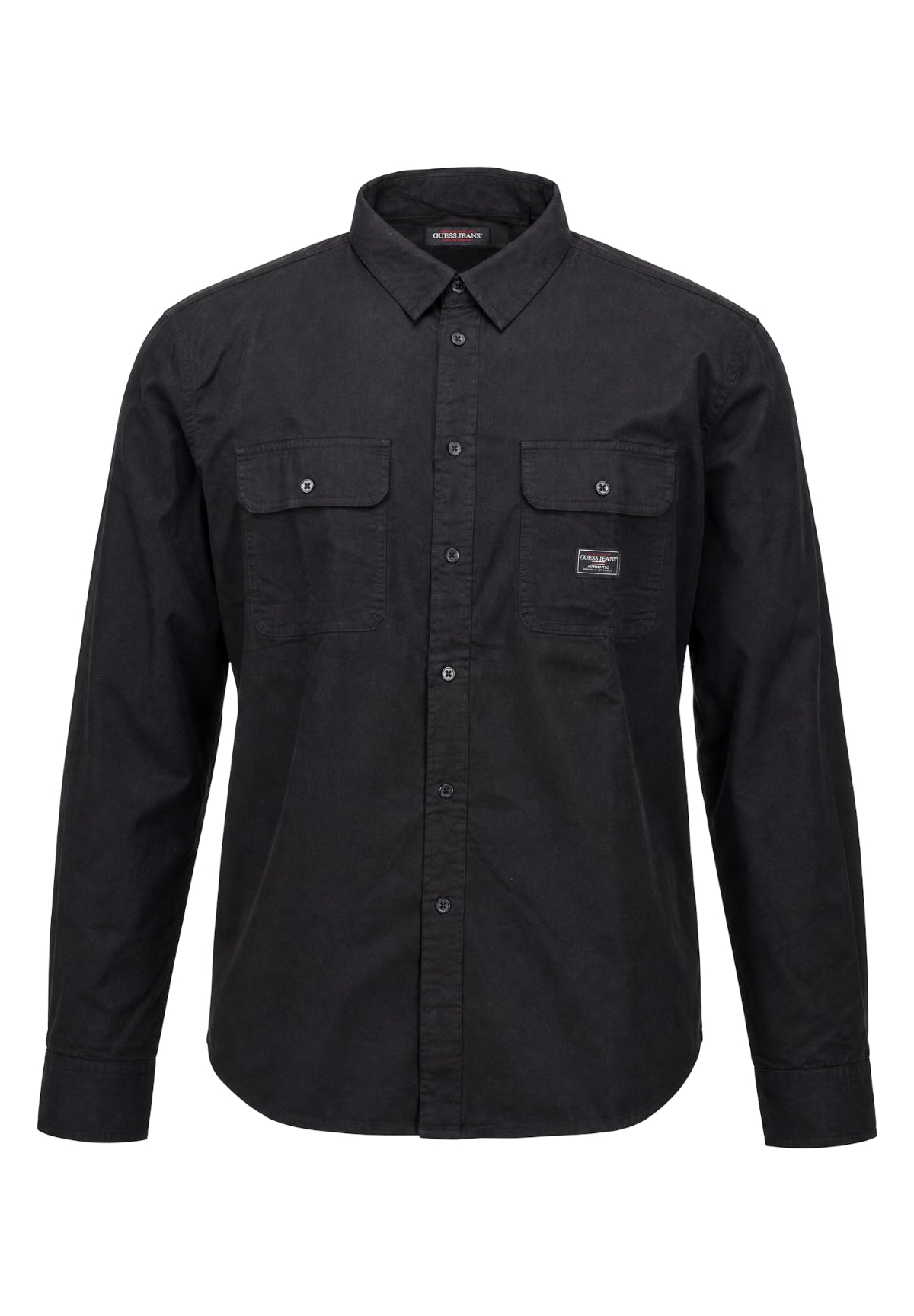 Camicia a Maniche Lunghe Gj Ls Boxi Cropped Pocket Shir M6RH60 Jet Black A996