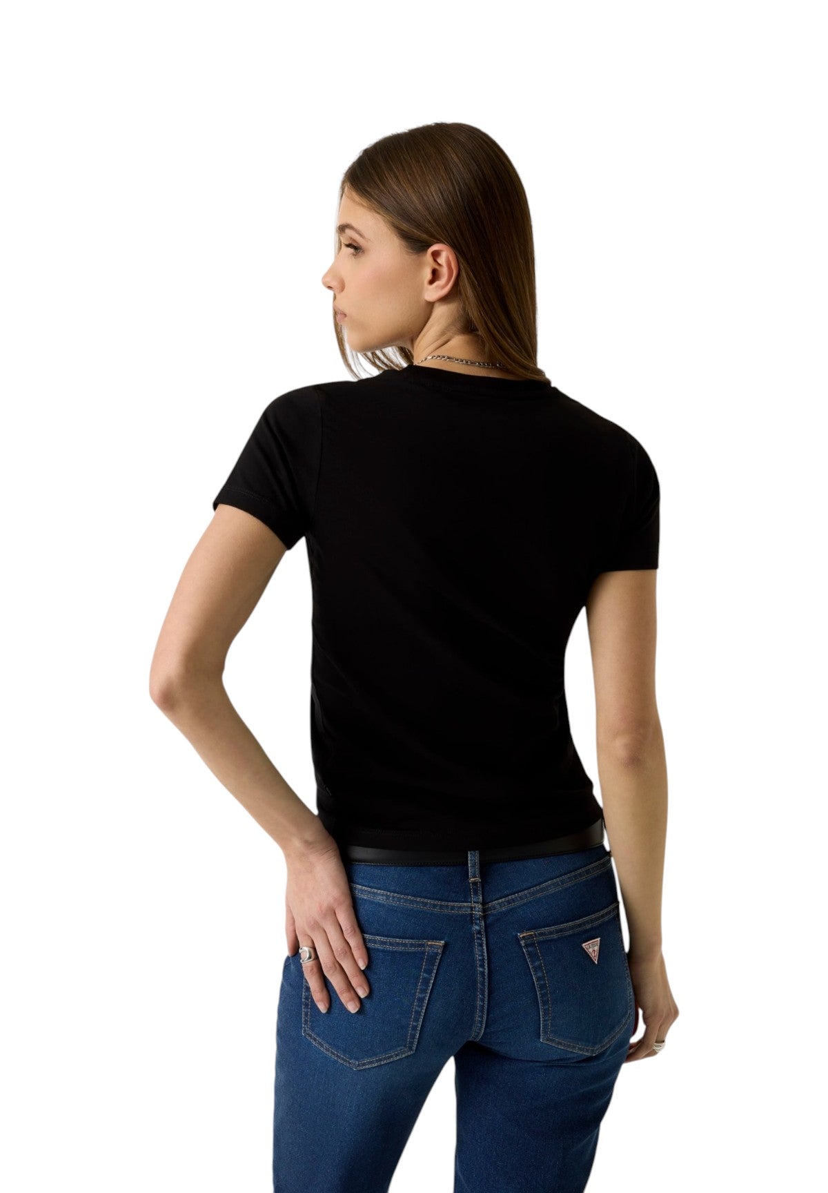 T-shirt a Maniche Corte Gj Ss Cn Slim Mini America Tee W4YI02 Jet Black A996