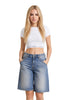 Guess Jeans Top Gj Ss Crop Top W5YZ02 Pure White