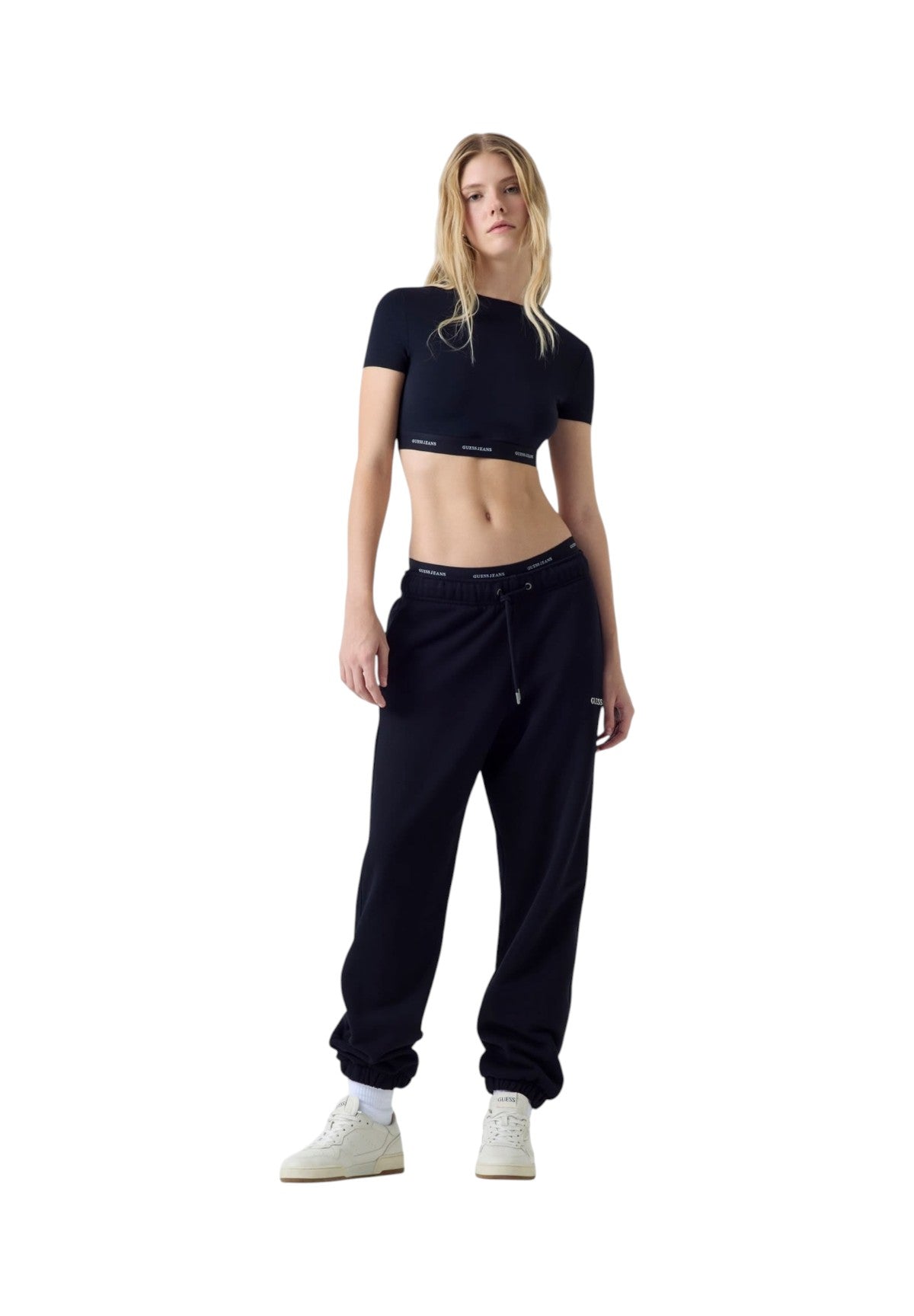 Top Gj Ss Crop Top W5YZ02 Jet Black A996