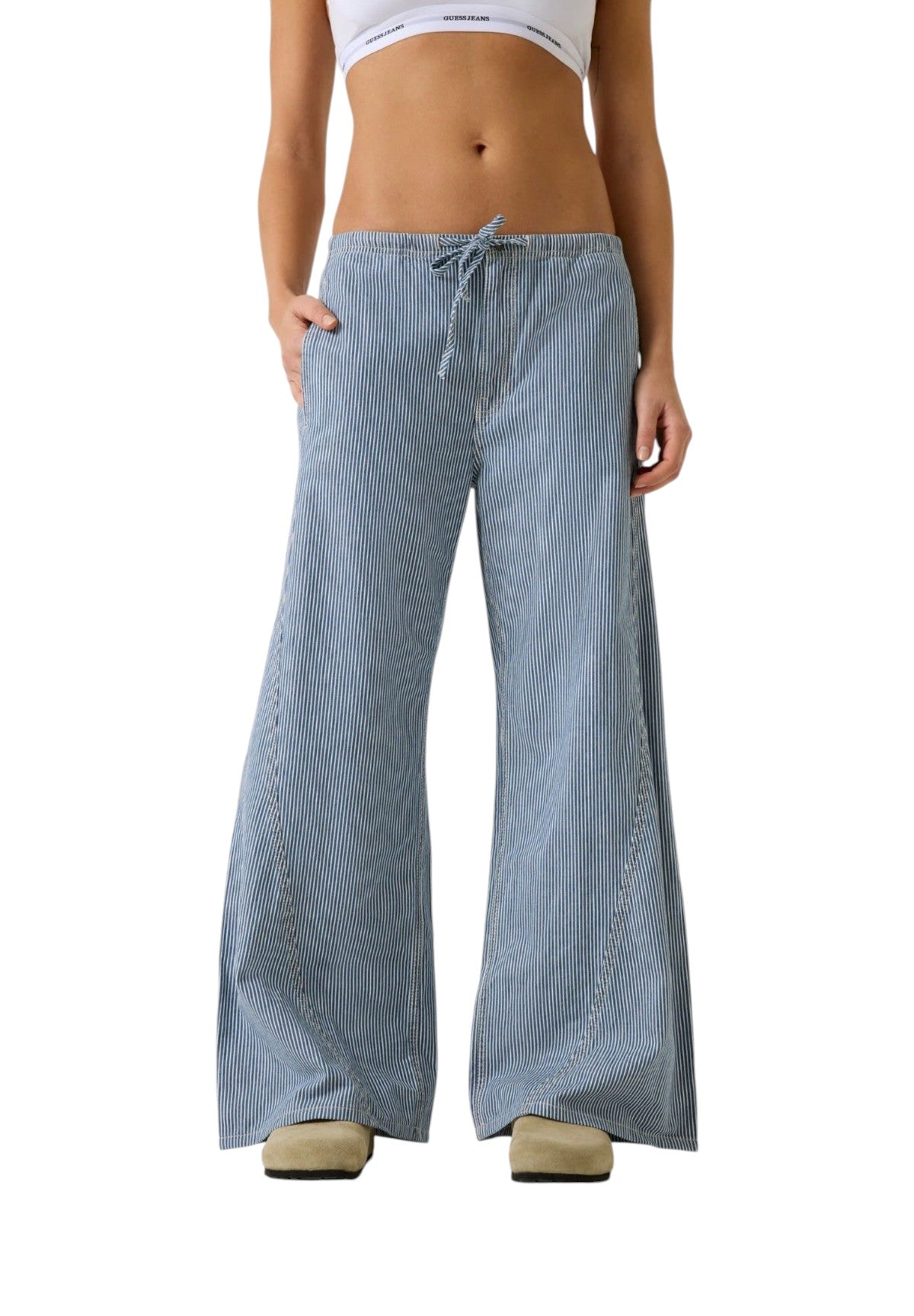 Jeans Gj Lr Jogger Twisted Extrawide W6GA2J Gj Striped Mid