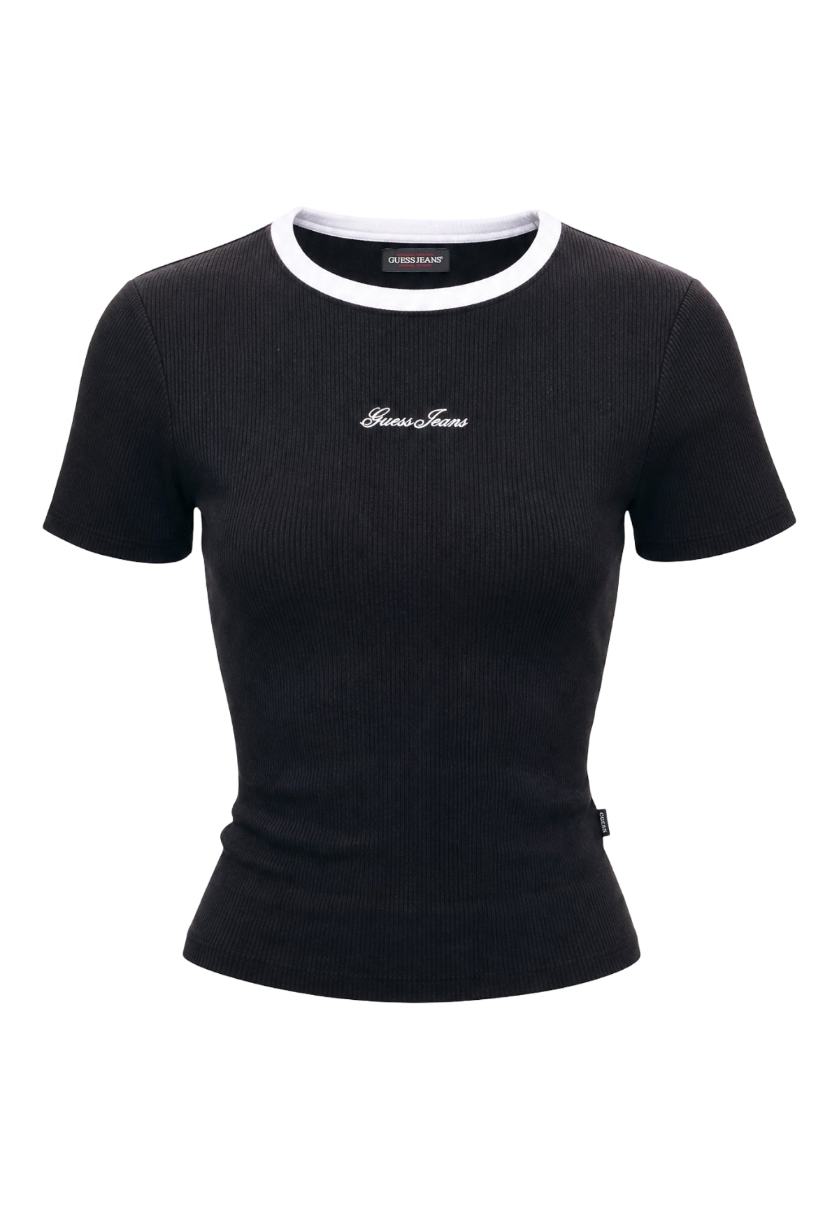 T-shirt a Maniche Corte Gj Sl Cn Embro Ringer Tee W6GPA9 Jet Black A996