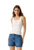 Guess Jeans Top Gj Rib Embro Tank Top W6GPZ2 Jet Black A996