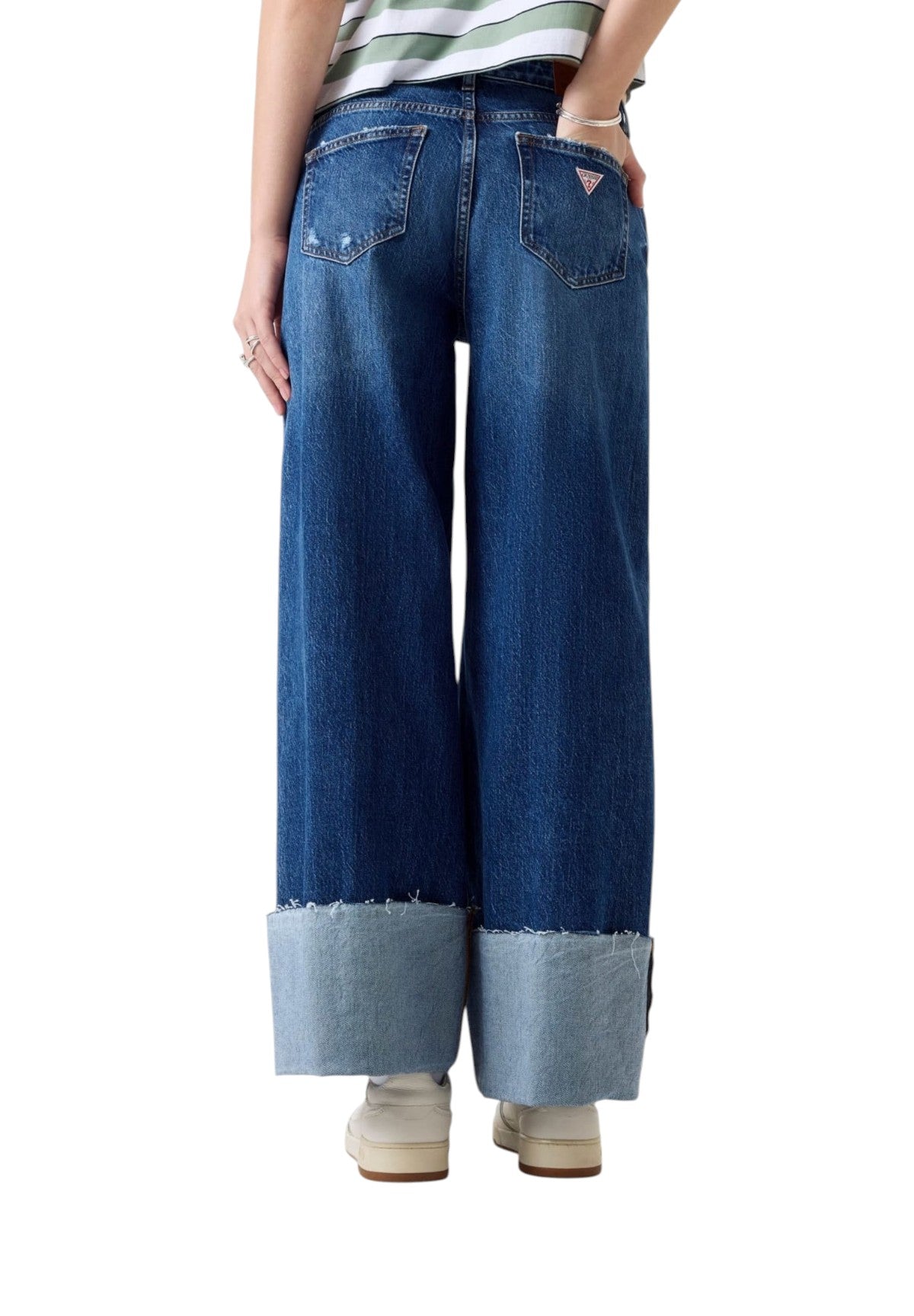 Jeans Gj Wide Leg Cuffed W6RA2B Gj Vein Dark Used