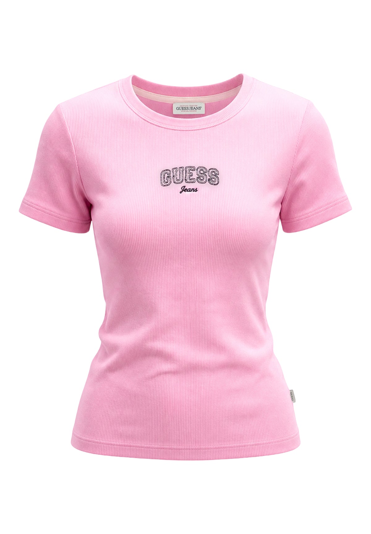 T-shirt a Maniche Corte Gj Sl Cn Embro Slim Tee W6RP21 Soft Rose