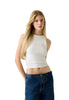 Guess Jeans Top Gj Patch Halter Tank Top Rib W6RP23 Sandy Shore