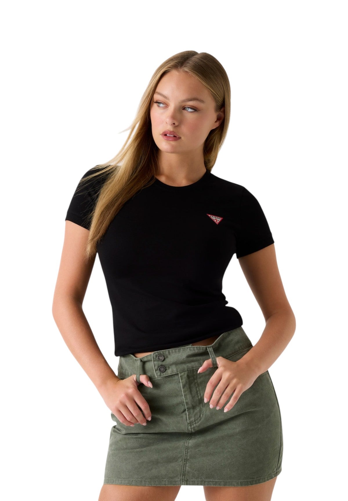 T-shirt a Maniche Corte Ss Cn Mini Triangle Tee W2YI44 Jet Black A996