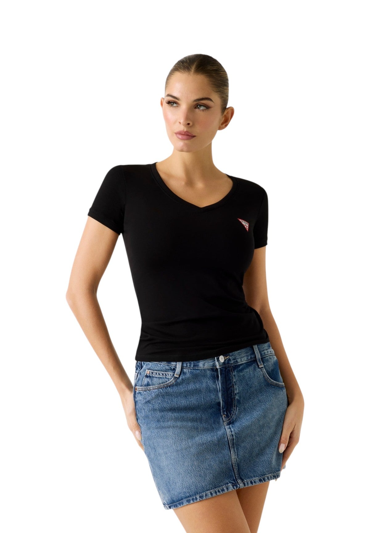 T-shirt a Maniche Corte Ss Vn Mini Triangle Tee W2YI45 Jet Black A996