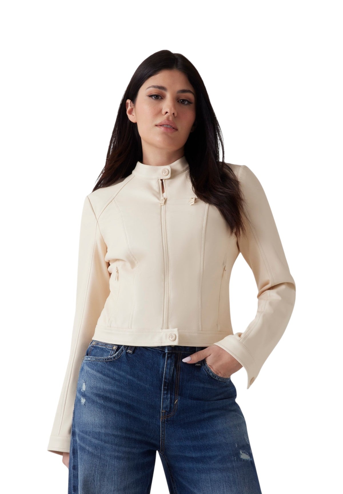 Giubbotto New Fiammetta Jacket W4YL04 Creme Brulee