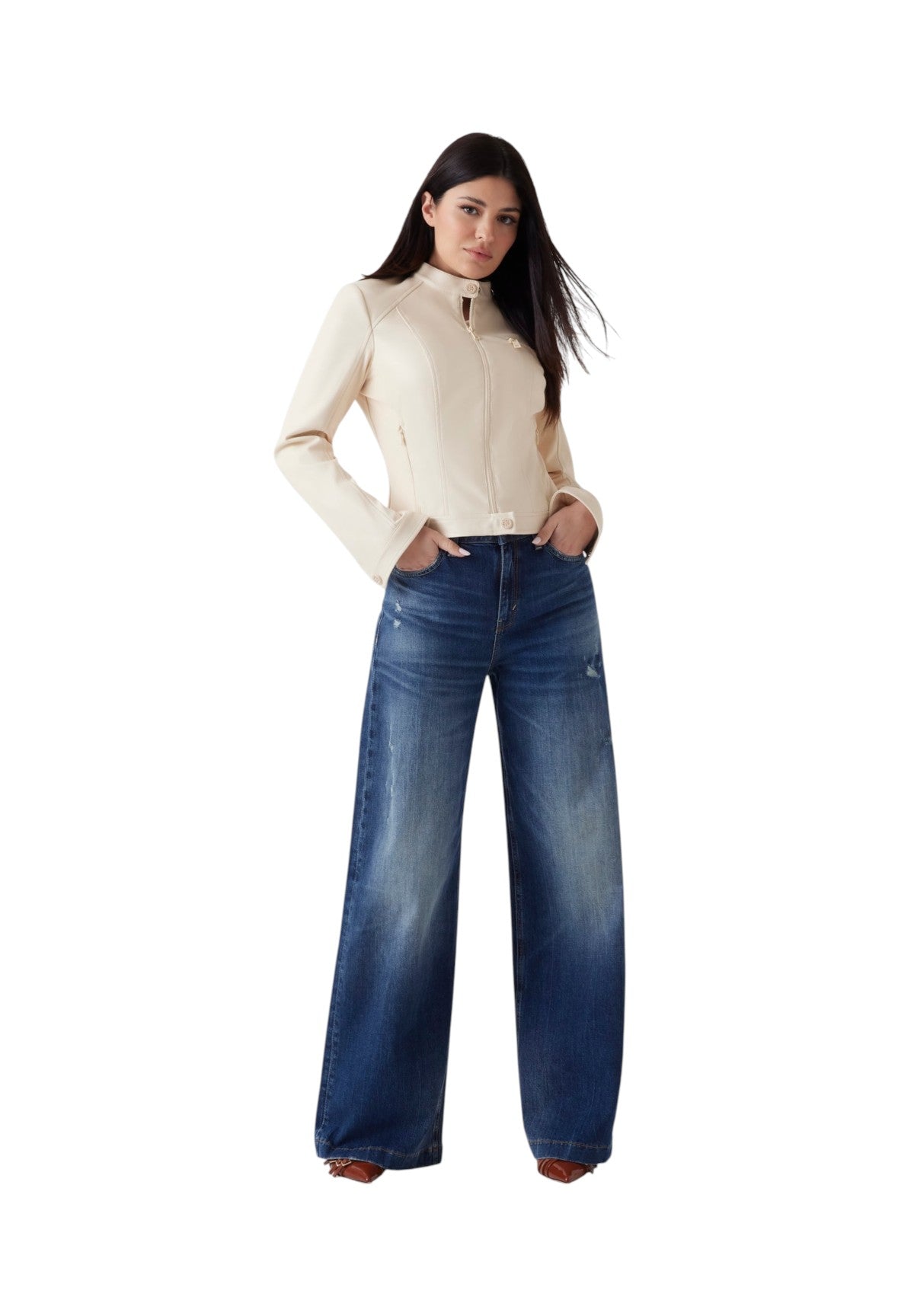 Giubbotto New Fiammetta Jacket W4YL04 Creme Brulee