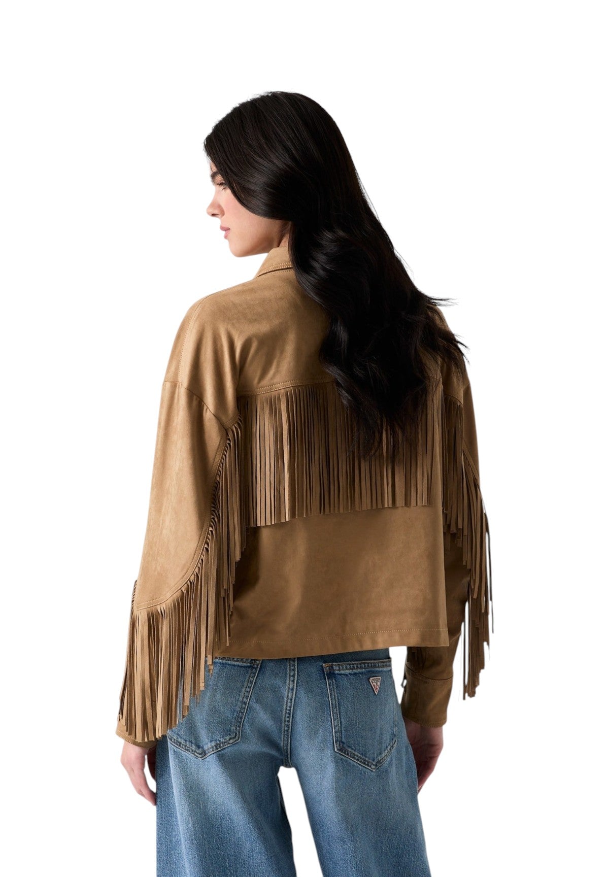 Giubbotto Ls Ibby Fringe Jkt W6GL45 Wet Sand