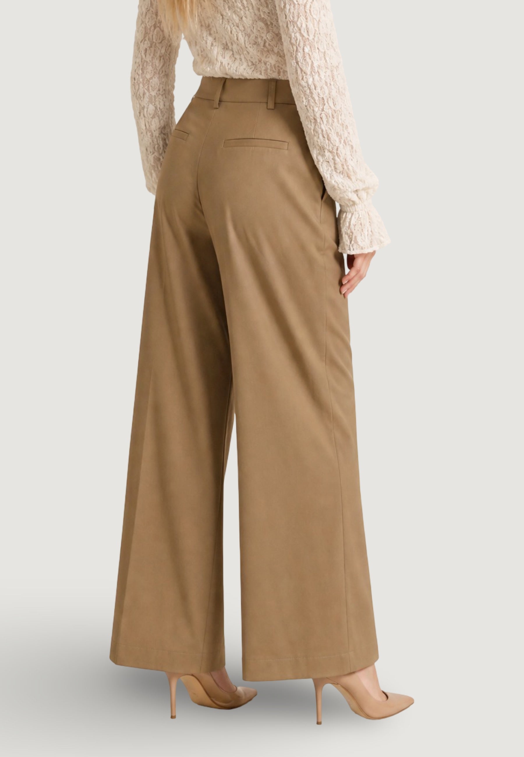 Pantaloni pantalone dritto 13528 Sabbia