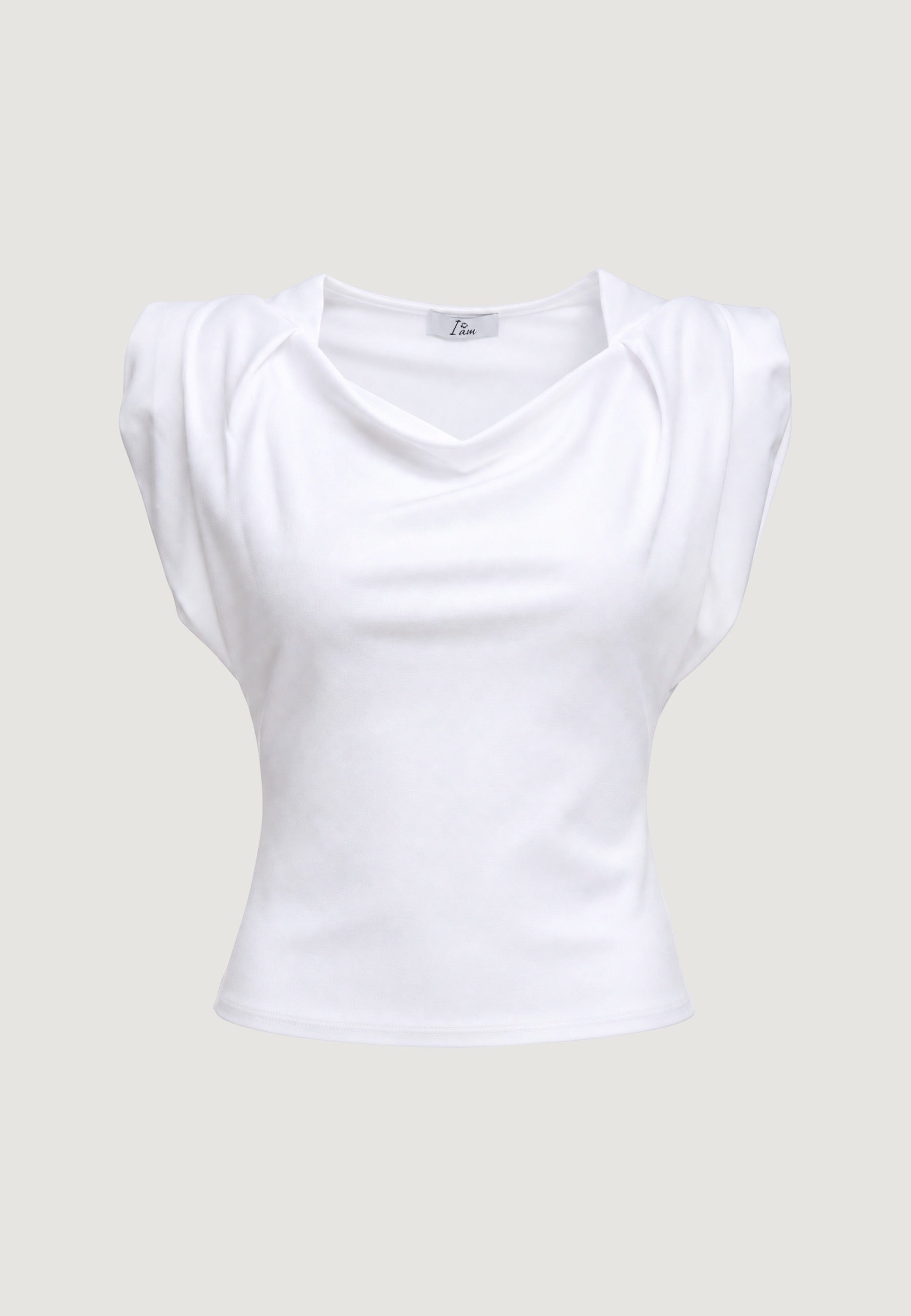 Top t-shirt con spallina 17198-2 Bianco