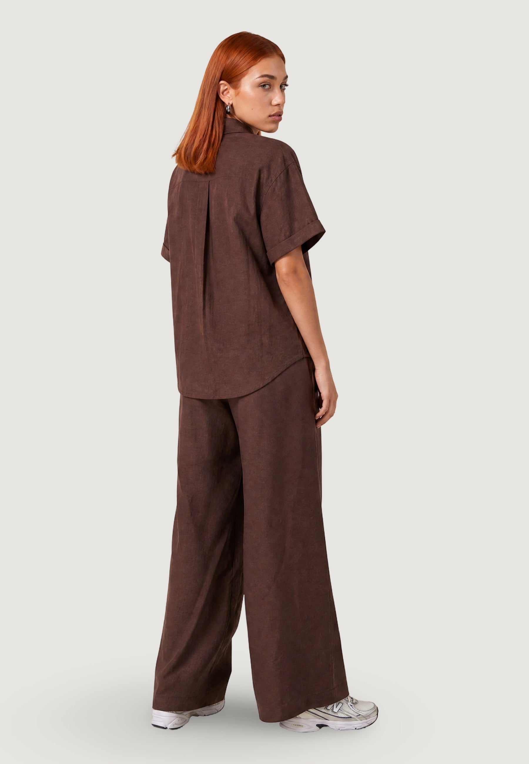 Camicia a Maniche Lunghe 17501-3 Moro