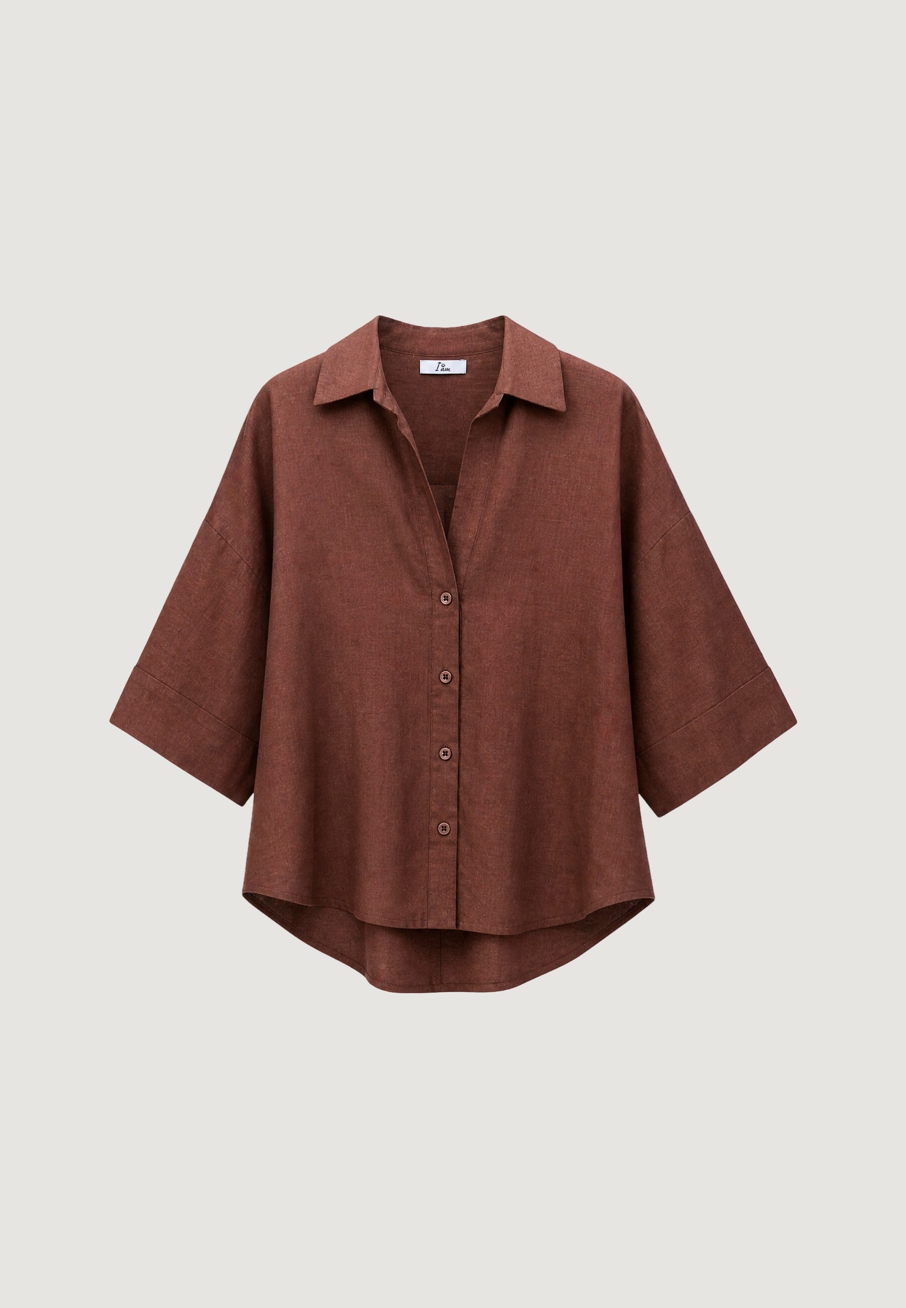 Camicia a Maniche Lunghe 17501-3 Moro