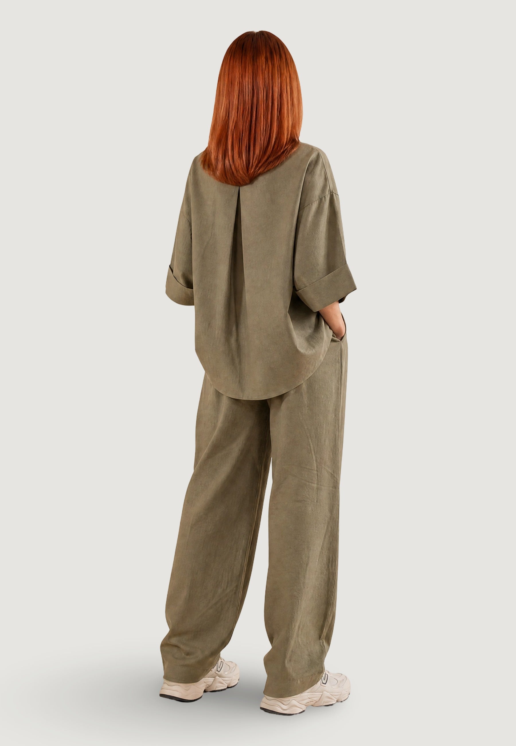 Camicia a Maniche Lunghe 17501-3 Salvia