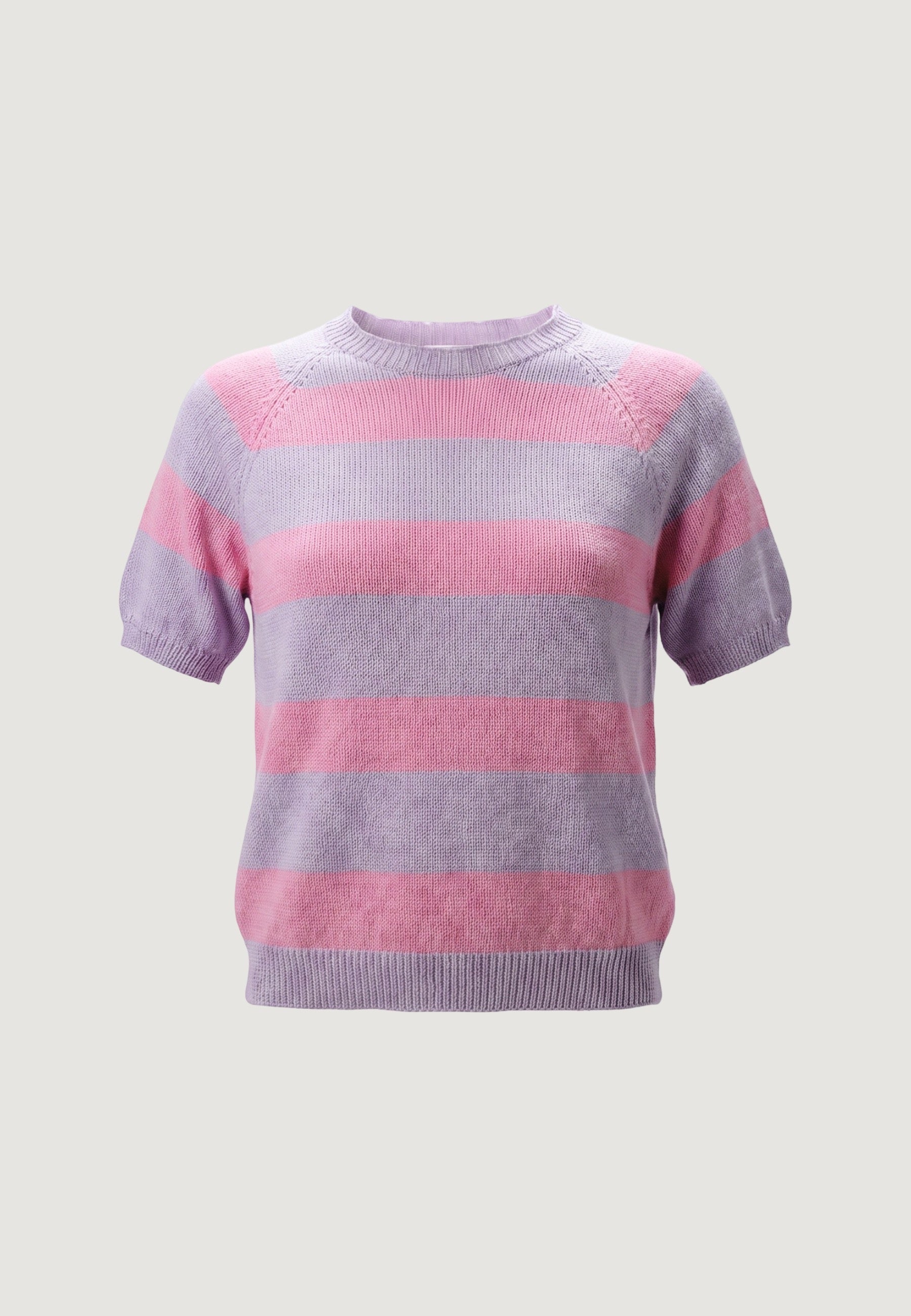 Maglia maglia cotone m/c 1810-2 Rosa, Lilla