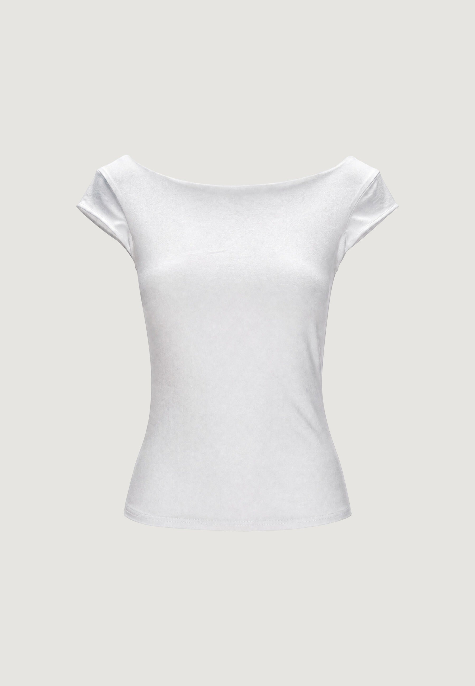 Top top con scollo dietro 1888-3 Bianco